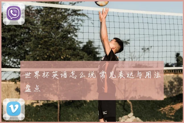 世界杯英语怎么说 常见表达与用法盘点